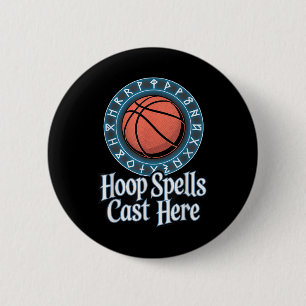 Grappig Fantasy Basketbal Spell League Draft spel Ronde Button 5,7 Cm