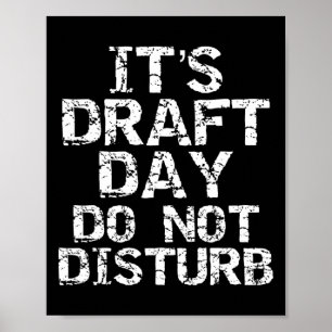 Grappig Fantasy Football Concept Het is Draft Day Poster