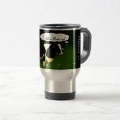 Grappig Farmer Haal een MOOve op! Reisbeker (Voorkant rechts)