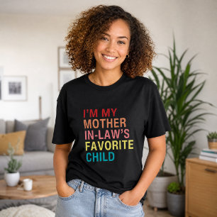 Grappig favoriete kind van schoonmoeder t-shirt