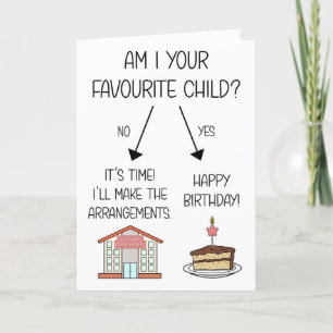 Grappig Favoriete Kind Verjaardag Kaart voor Mama