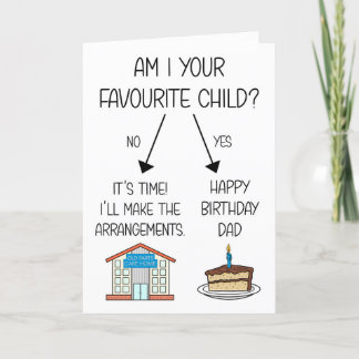 Grappig Favoriete Kind Verjaardag Kaart voor Papa