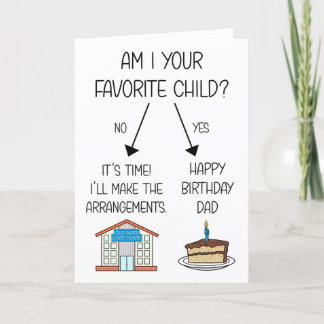 Grappig Favoriete Kind Verjaardag Kaart voor Papa