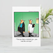 Grappig feest voor hem kaart (Staand voorkant)