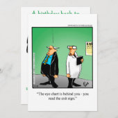 Grappig feest voor hem kaart (Voorkant / Achterkant)