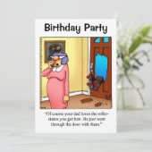 Grappig feest voor hem kaart (Staand voorkant)