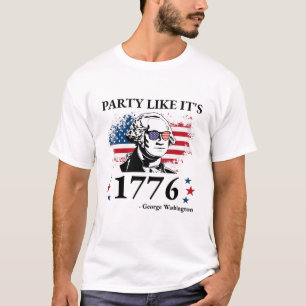 Grappig feest zoals het 1776 George Washington Gif T-shirt