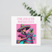 Grappig Feestelijk Fun Feest Pinata Kleurrijk Pop  Kaart (Staand voorkant)