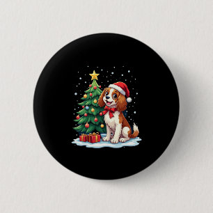 Grappig Feestelijk Hondenkostuum met versierde Ker Ronde Button 5,7 Cm