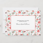 Grappig Feestelijk Paar met Kerstmis Feestdagenkaart (Achterkant)