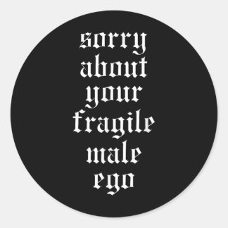 Grappig Feminisme Kleding T-shirt.png Ronde Sticker