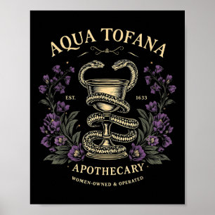 Grappig Feminist Aqua Tofana Apothecary  Vrouwen Poster