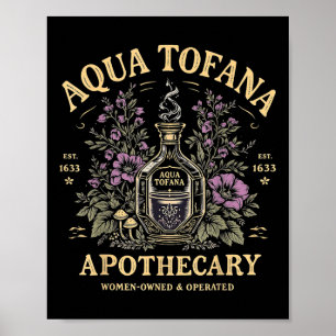 Grappig Feminist Aqua Tofana Apothecary Vrouwen Poster
