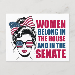 Grappig feministisch citaat Politieke Amerikaanse  Briefkaart