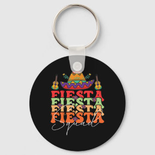 Grappig Fiesta Squad Cinco De Mayo Mexicaanse Part Sleutelhanger