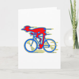 Grappig fietsen Abstract Kaart
