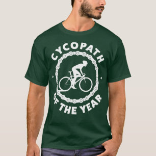 Grappig Fietsen Cycopaat van het Jaar Fietsen Rijd T-shirt