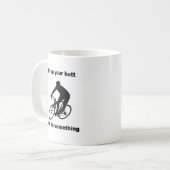 Grappig fietsen koffiemok (Voorkant links)