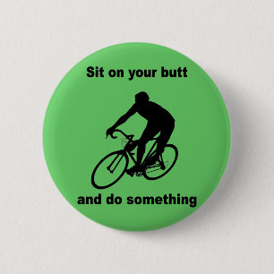 Grappig fietsen ronde button 5,7 cm