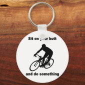 Grappig fietsen sleutelhanger (Voorkant)