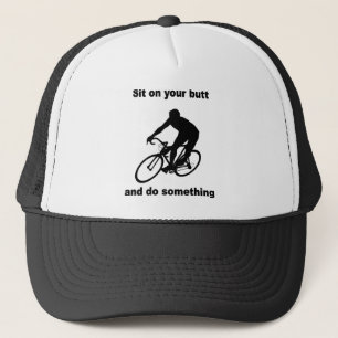 Grappig fietsen trucker pet