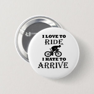 Grappig fietsend gezegde ronde button 5,7 cm