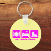 Grappig figuurtje schaatsen sleutelhanger (Voorkant)