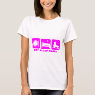 Grappig figuurtje schaatsen t-shirt