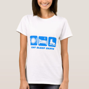 Grappig figuurtje schaatsen t-shirt
