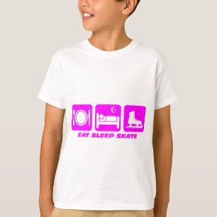 Grappig figuurtje schaatsen t-shirt