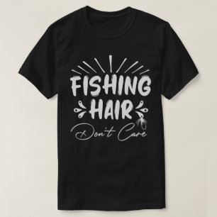 Grappig Fisherman, Vist haar niet om T-shirt