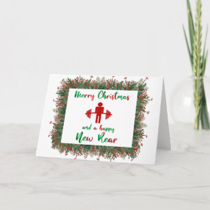 Grappig fitness Thapy Kerstkaart Feestdagen Kaart