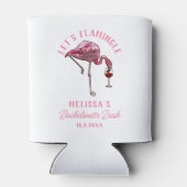 Grappig Flamingo Bachelorette Weekend Party Blikjeskoeler (Achterkant)