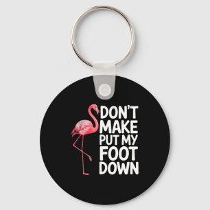 Grappig Flamingo-ontwerp voor mannen vrouwen kinde Sleutelhanger