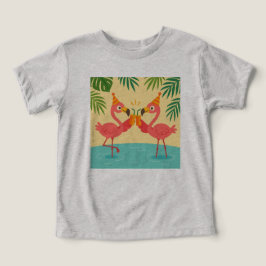 Grappig Flamingo Party T-shirt voor kinderen