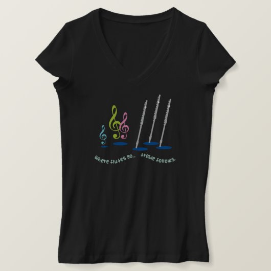 Grappig Fluitspeler Gift T-shirt (Design voorkant)