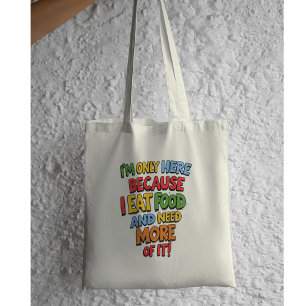 Grappig Foodie Gift, Supermarkt winkelen, humor Tote Bag