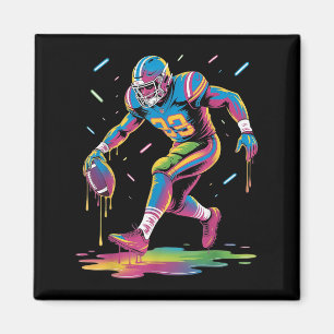Grappig Football Drip Boy Kind Jeugd Tie Dye Dripn Magneet
