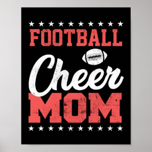 Grappig Football en vrolijk mam Poster