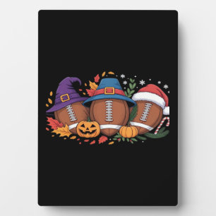 Grappig Football Halloween Thanksgiving Xmas Spook Fotoplaat