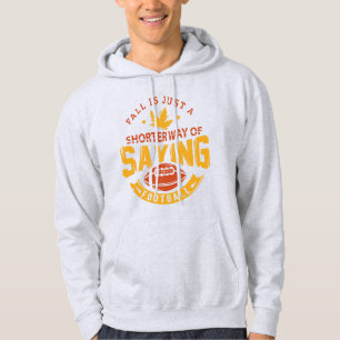 Grappig Football Herfst Seizoen Gag Hoodie