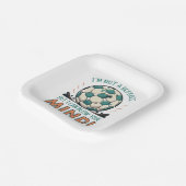 Grappig Football ontwerp Papieren Bordje (Gebogen)