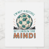 Grappig Football ontwerp Wijn Etiket (Enkel label)