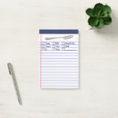 Grappig "Fork" Meerdere woordkeuze 4 "X6" Post-it® Notes (Kantoor)
