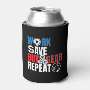 Grappig fotografie Citaat - het Werk sparen koopt  Blikjeskoeler