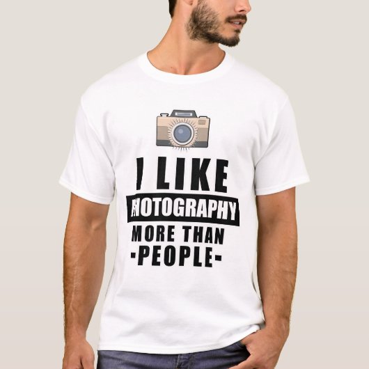 Grappig fotografisch ontwerp t-shirt (Voorkant)