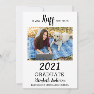 Grappig fototype van 2021 was Ruff Afstuderen Kaart
