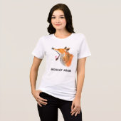 Grappig Fox T-shirt met tekst - (Voorkant volledig)
