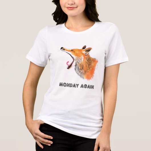 Grappig Fox T-shirt met tekst - (Voorkant)