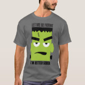 Grappig Frankenstein Gezicht voor Sober Halloween T-shirt (Voorkant)